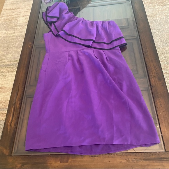 Yumi Kim Silk “Lanie” Silk One Shoulder Ruffled Dress Size S - Picture 11 of 16